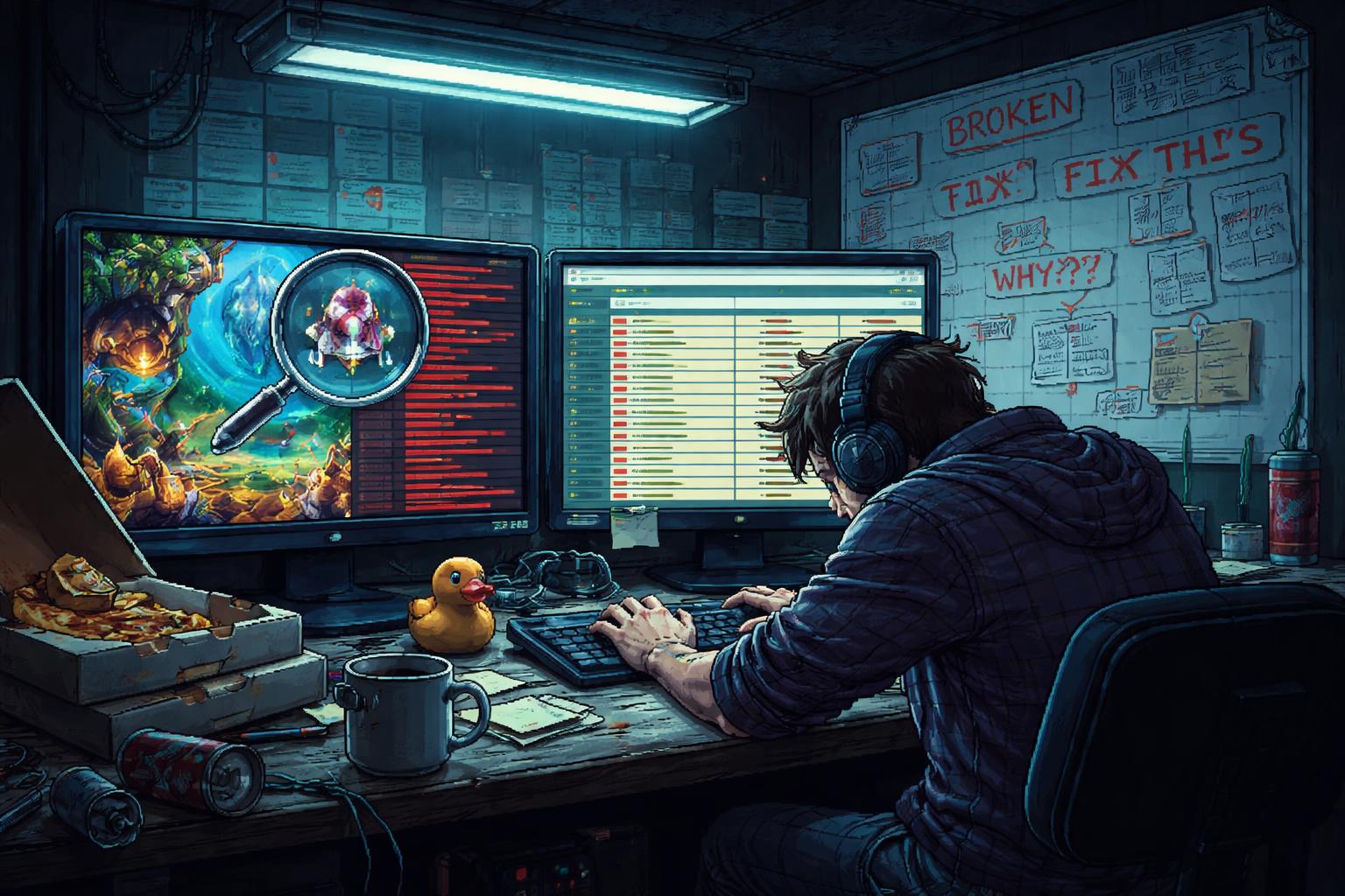 game testing and polish