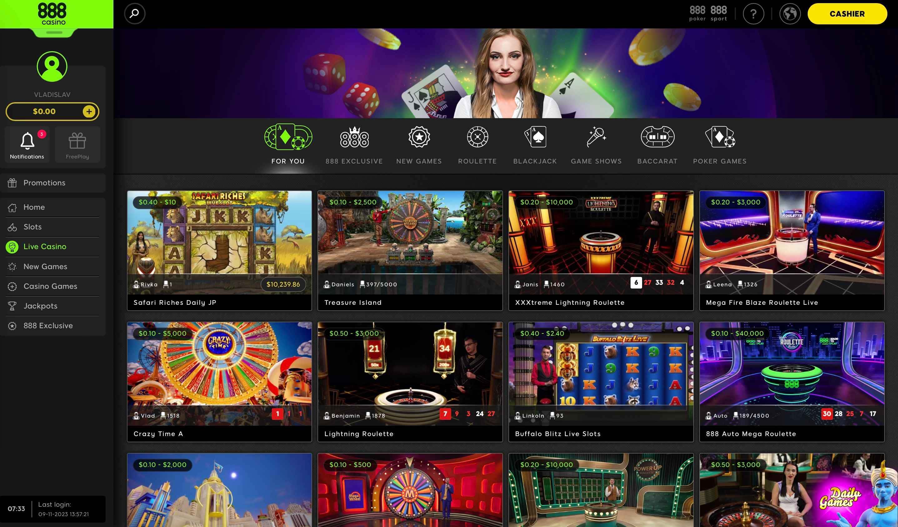 888 casino online