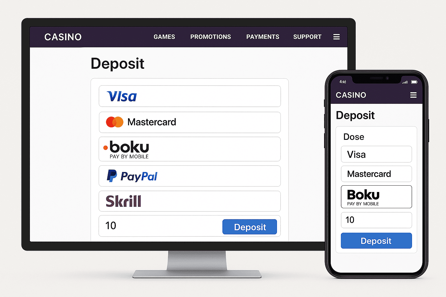 Top Boku casino sites, best pay by phone casinos