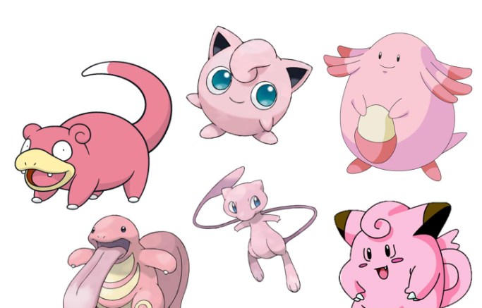 Pink Pokémon Characters
