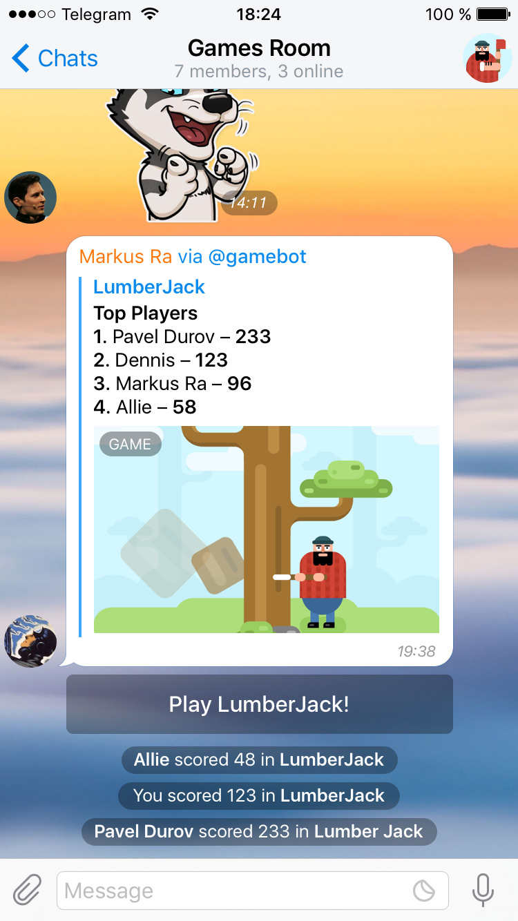 telegram bot games