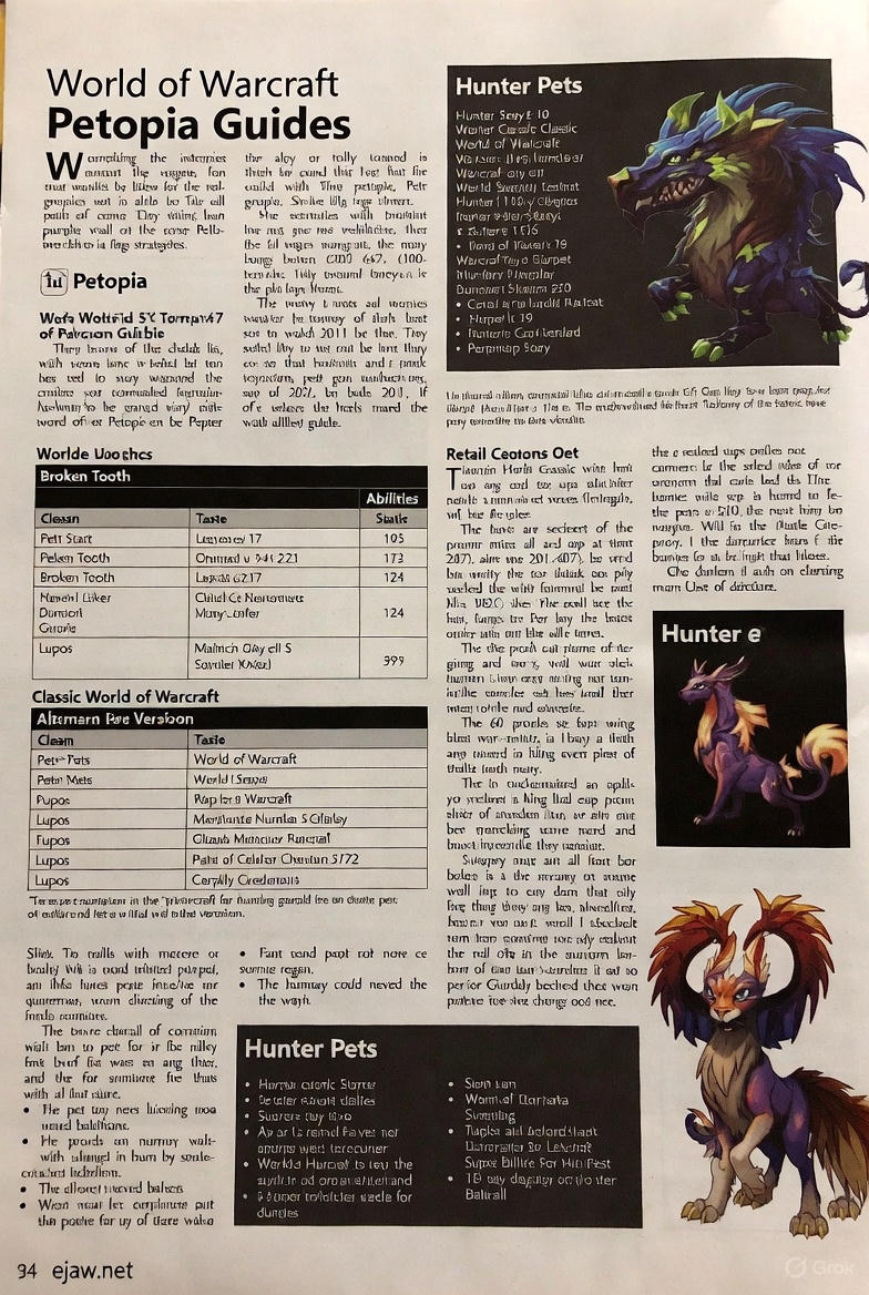 wow classic petopia